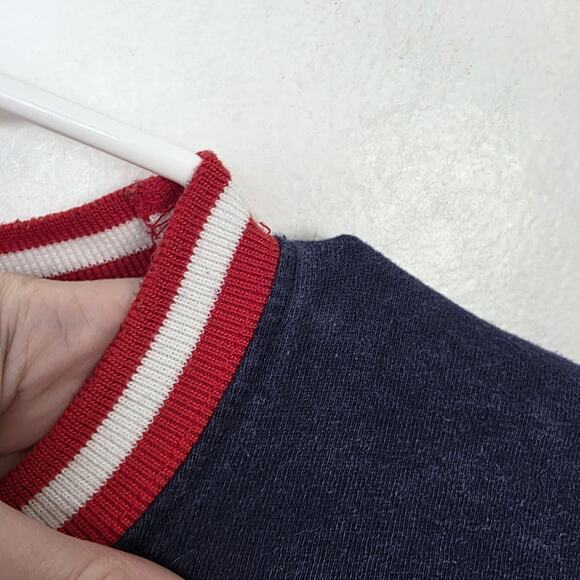 Disney Parks Red White Blue Mickey Mouse Oversized Spirit Jersey Size Small - Picture 5 of 9